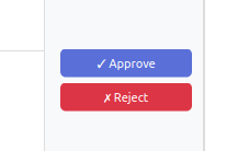Approve/Reject buttons